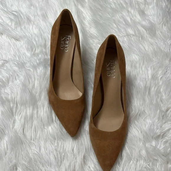Franco Sarto Palma Women shoes Tan Suede Classic Pumps Size 10M - Picture 2 of 8